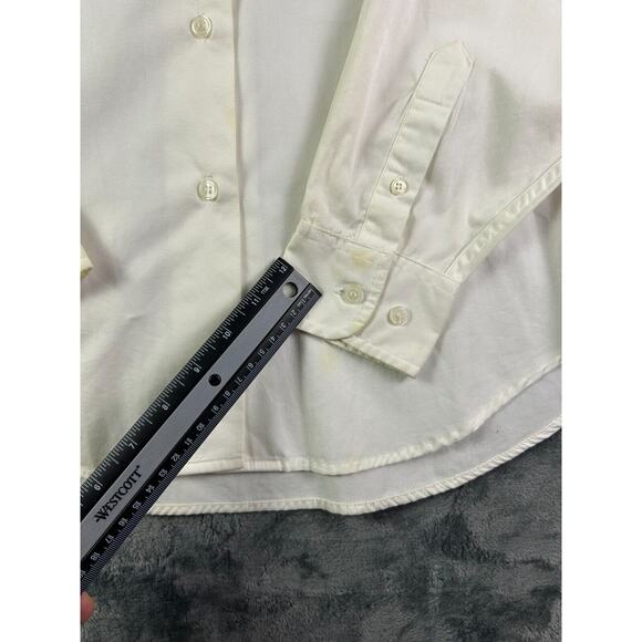 Vintage 1997 Betty Boop Shirt M White Button Up Suspenders Print MGM Grand RARE - Picture 8 of 13